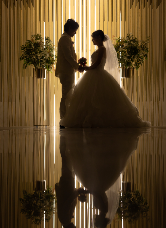 光と影のマリアージュ★ホワイトウェディング